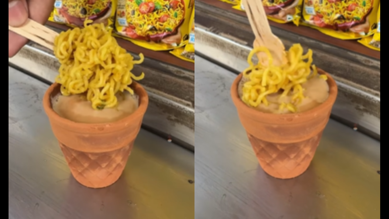 not maggi and chai but maggi in chai bizarre food combination leaves desis speechless viral video