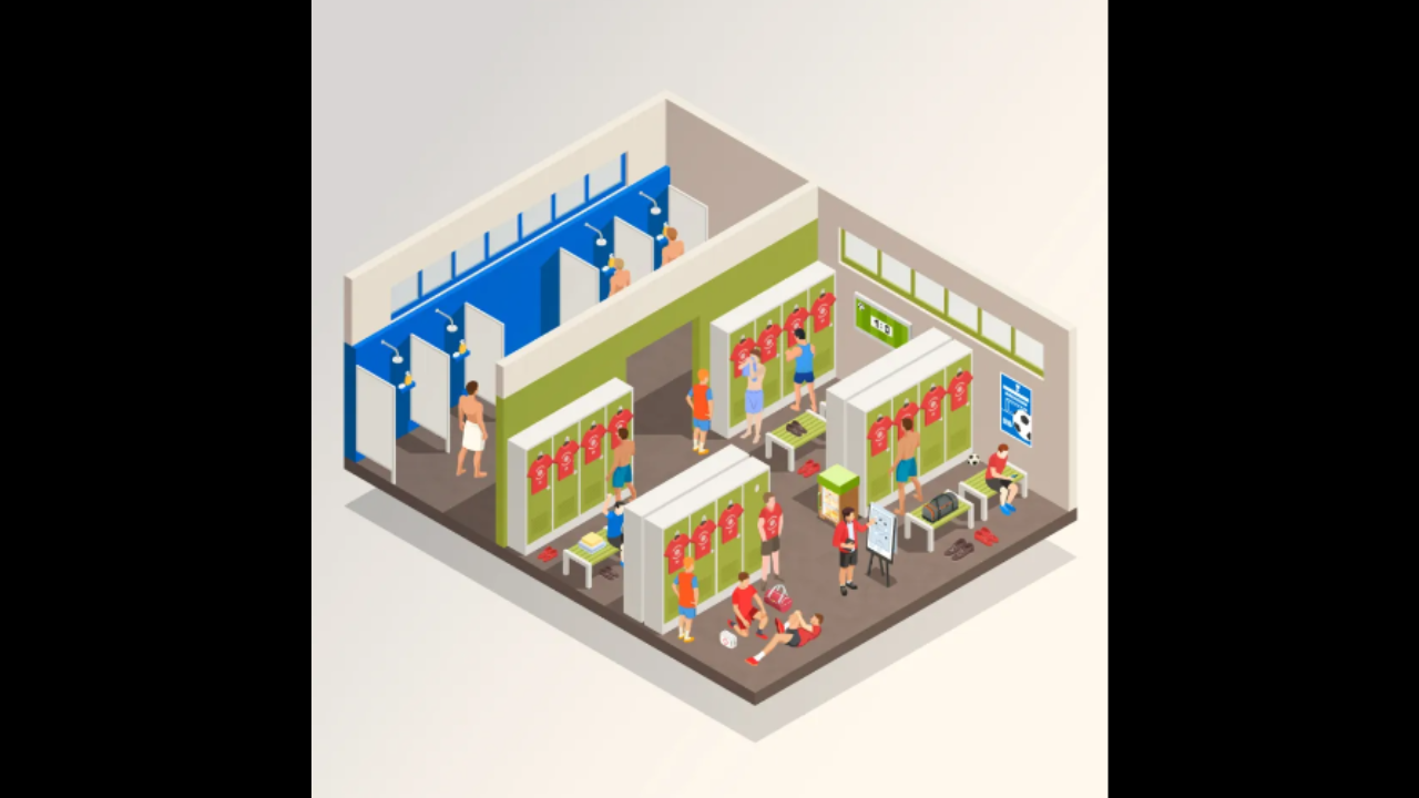 optical illusion spot the trophy in the boys locker room in under 7 seconds brain teaser
