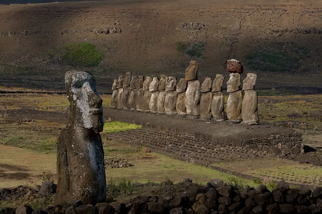Easter Island is the only area of Polynesia that has these large structures (Micheline Pelletier/Corbis via Getty Images)