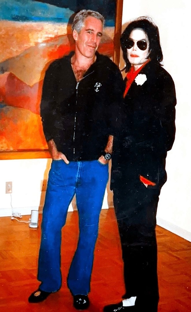 The late singer and Epstein in an undisclosed location (Department of Justice)