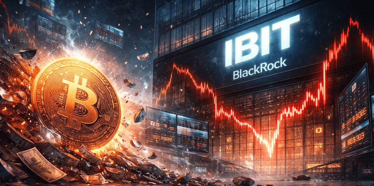   Bitcoin down IBIT up