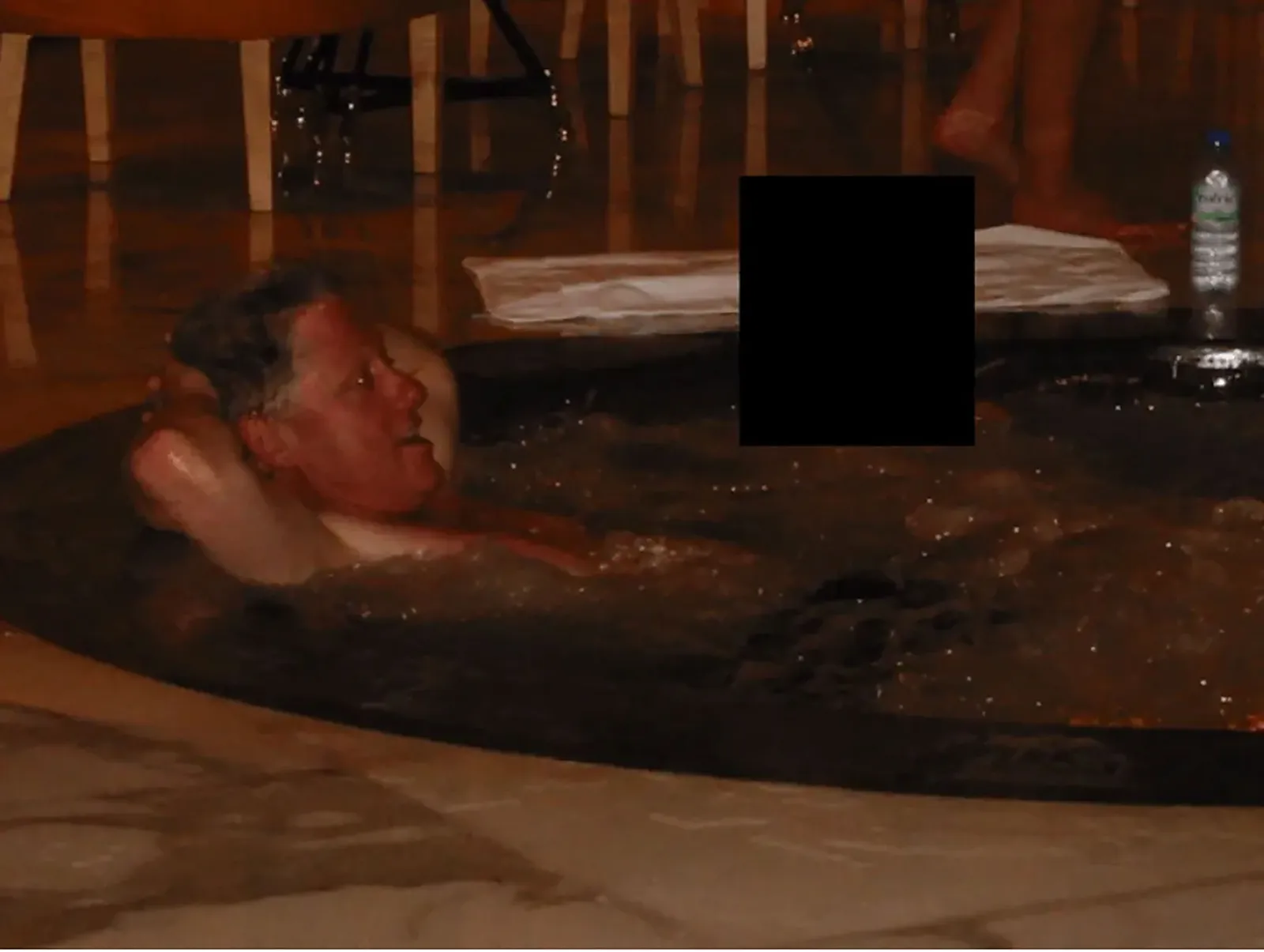 Bill Clinton, who featured in several images, seemed to hint in his statement about being a 'scapegoat' (DOJ)