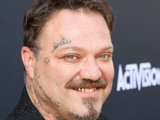 Which means behind ex-Jackass star Bam Margera's a number of face tattoos