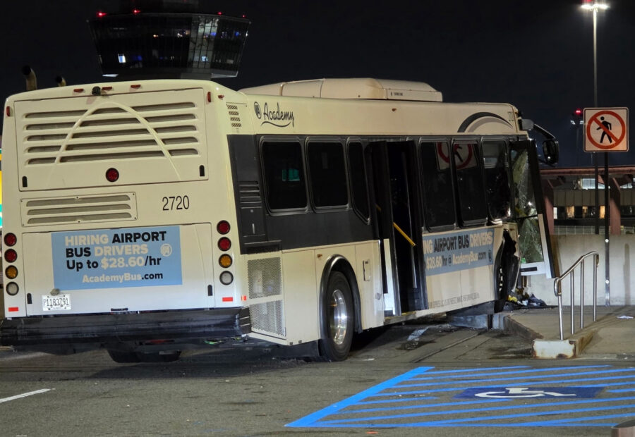Airport Shuttle Bus Hits Wall at Newark Liberty International Airport, Injuring 13 People, 3 Seriously