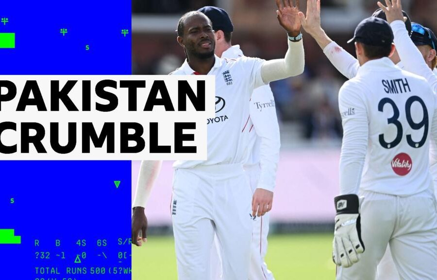 England vs Pakistan Second Test: Jofra Archer and Ollie Robinson Take Two Wickets Each as Pakistan Are Bowled Out