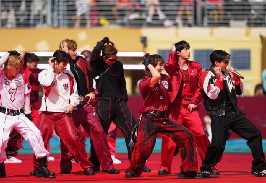NFL Honors BTS Members With Personalized Footballs Featuring Their Names and Chicago Concert Dates