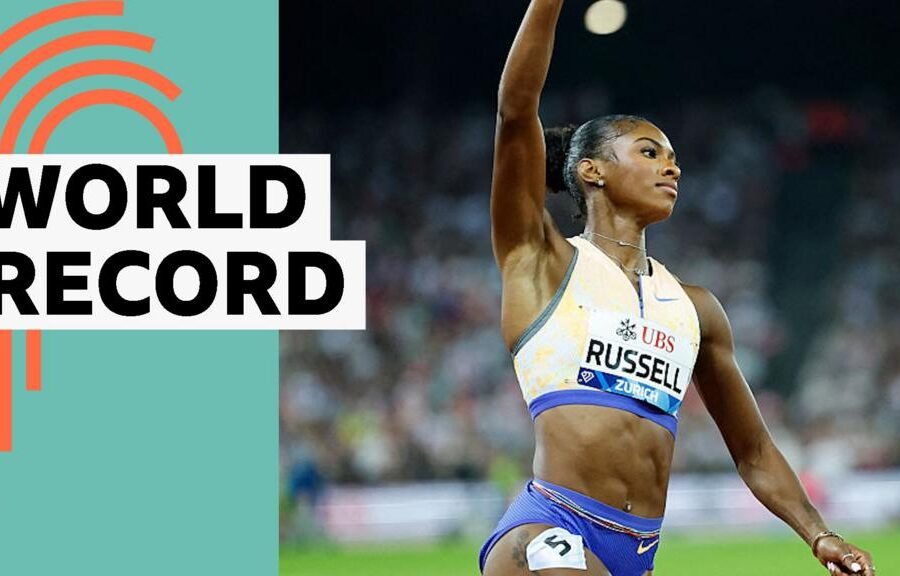 Russell Sets Second World Record in Zurich in 100m Hurdles