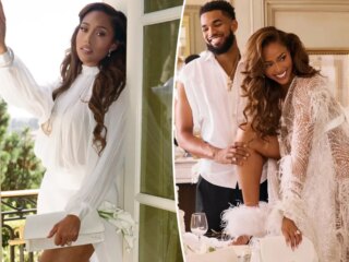 Shop Jordyn Woods’ ‘Lucky’ Knicks Bag in Bridal White for Newlywed Style