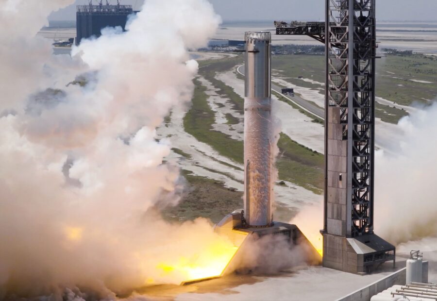 SpaceX Test-Fires Starship Super Heavy Booster Ahead of Critical Flight 14