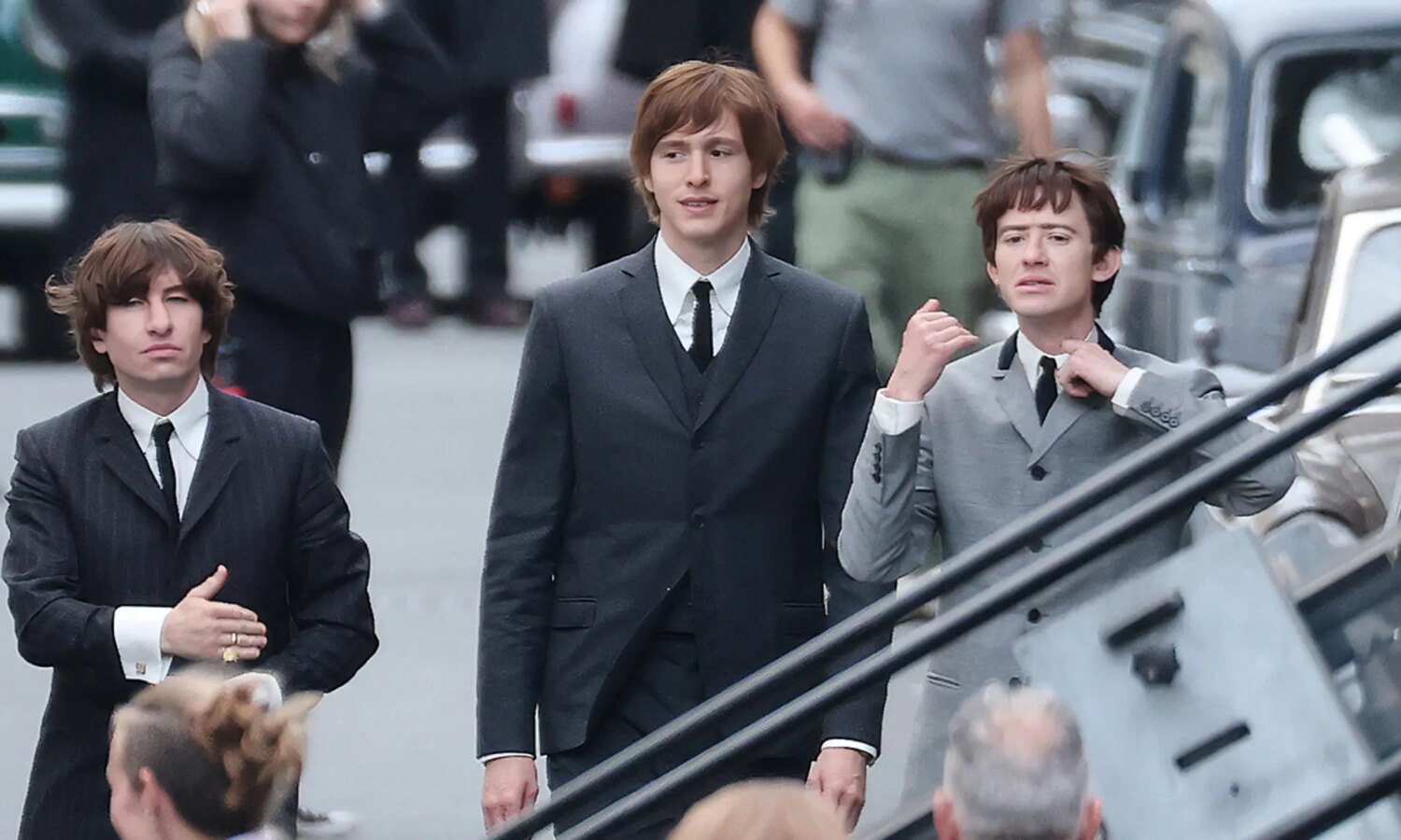 Beatles Biopic Cast Recreates Iconic ‘A Hard Day’s Night’ Opening Scene