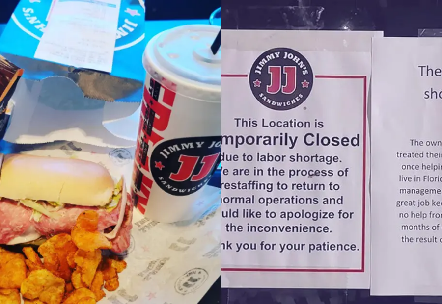 Employee Note at Jimmy John’s Refuting Owner’s Claims Goes Viral