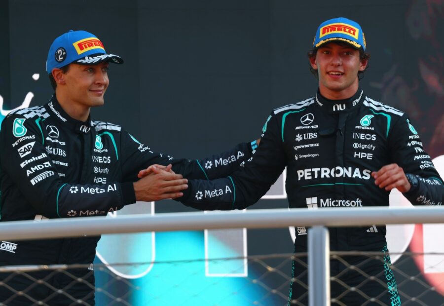 George Russell “not even thinking” of F1 title comeback; Kimi Antonelli “in control”