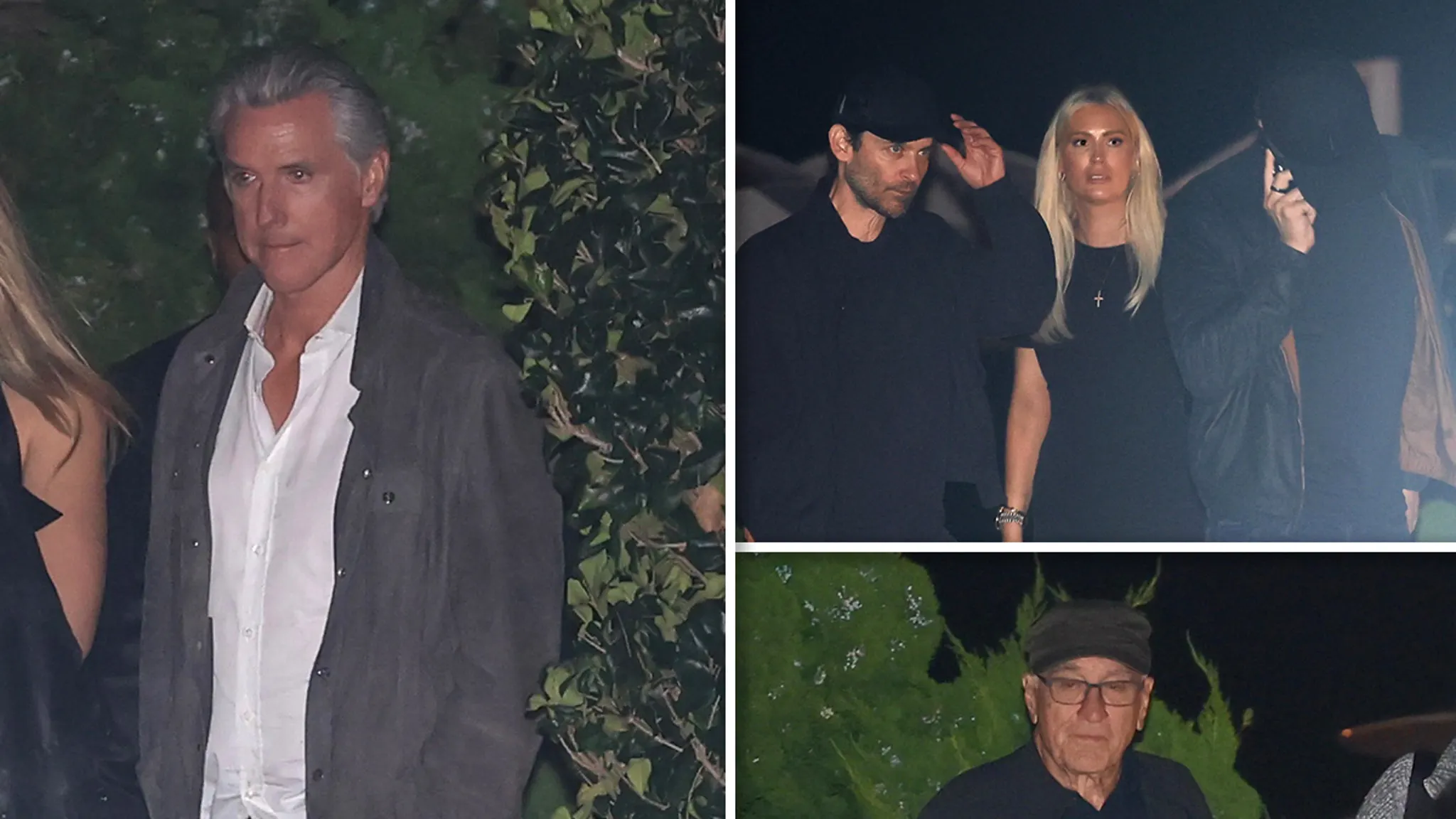 Gov. Gavin Newsom Dines with Leonardo DiCaprio, Robert De Niro, Tobey Maguire