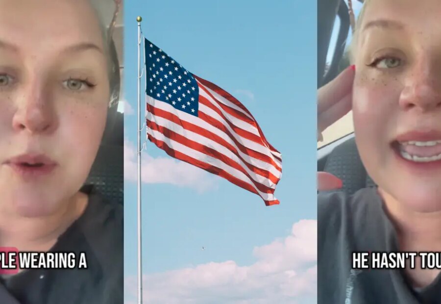 “I Hate the American Flag” — Woman Says She and Veteran Husband Hide U.S. Flag Over Trump