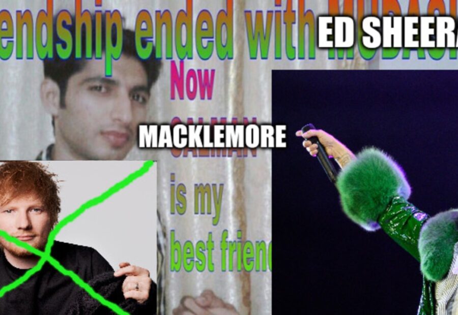 Macklemore Removed From ‘Ed Sheeran’ Tour Over ‘Free Palestine’ Support, Sparking Viral Memes