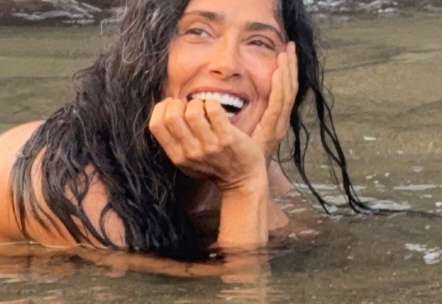 Salma Hayek Celebrates 60th Birthday with Sultry Skinny-Dipping Photos