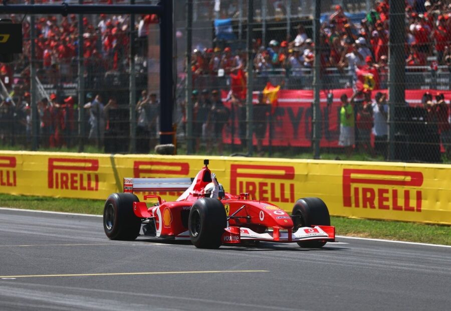 Sebastian Vettel Pays Emotional Tribute to Michael Schumacher in Ferrari F2002