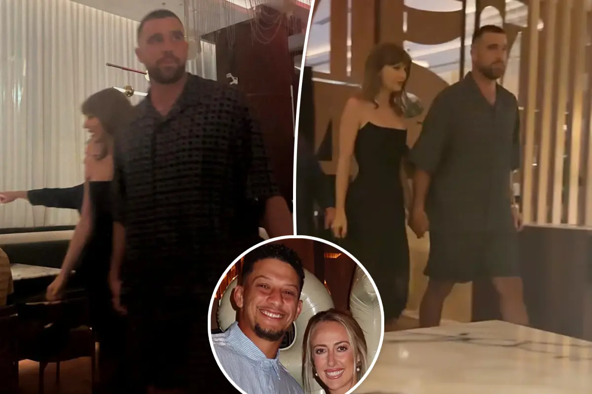 Taylor Swift and Travis Kelce Hold Hands at Patrick Mahomes’ Birthday Celebration