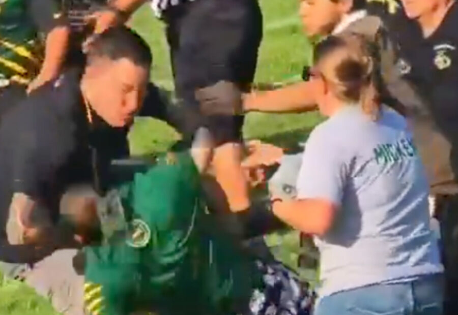 Youth Football Game Erupts Into Massive Parent Brawl as Horrified Kids Watch