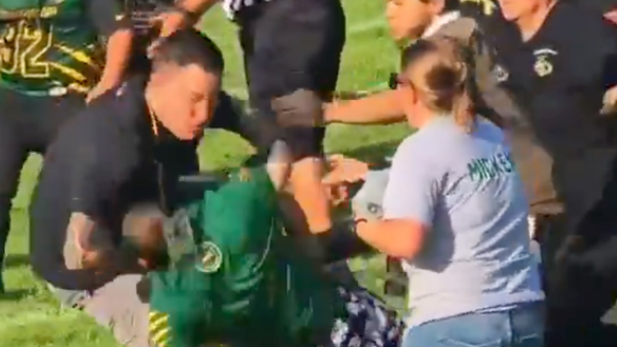 Youth Football Game Erupts Into Massive Parent Brawl as Horrified Kids Watch